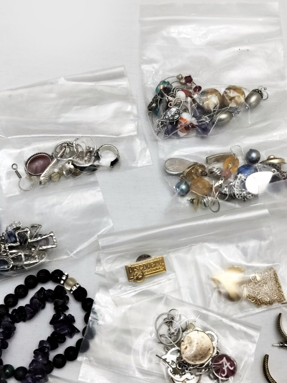 Wearable JEWELRY Lot Mixed Bag Bundle Necklaces Earrings Bracelets Silver Gold - Picture 7 of 8